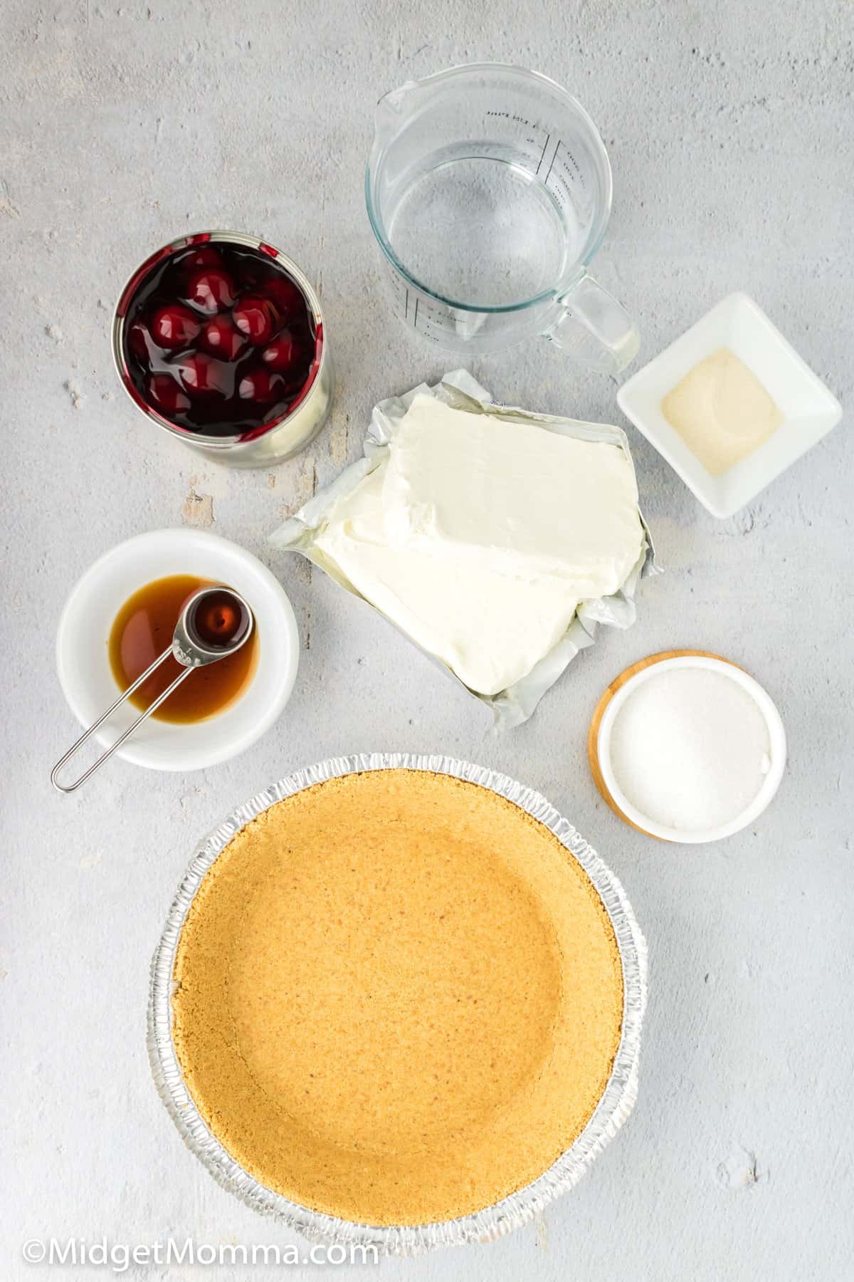 No Bake Cheesecake Recipe ingredients