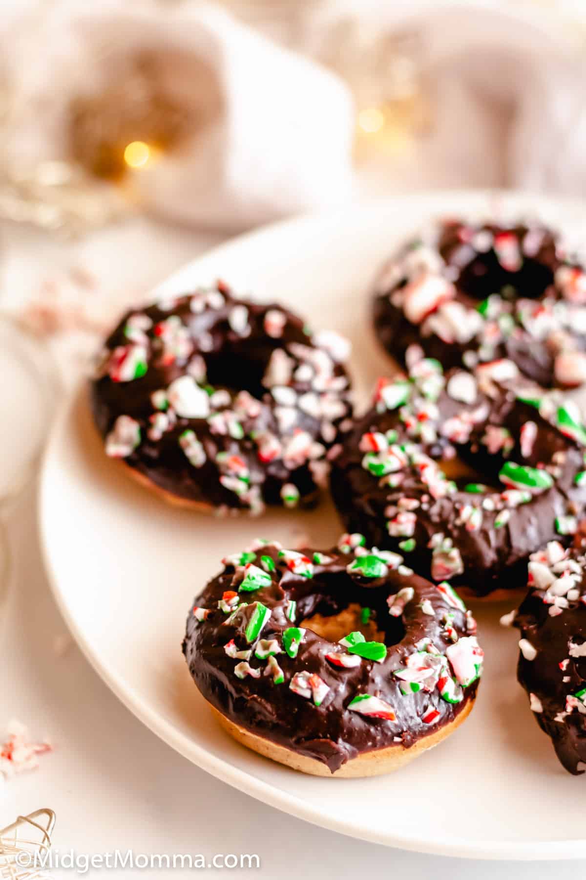  Chocolate Frosted Baked Cake Donuts