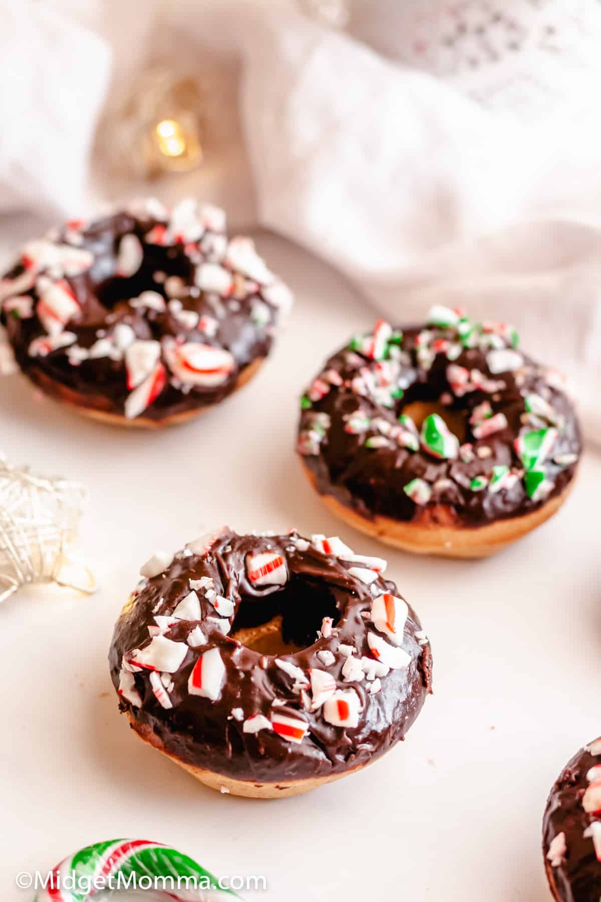  Chocolate Frosted Baked Cake Donuts