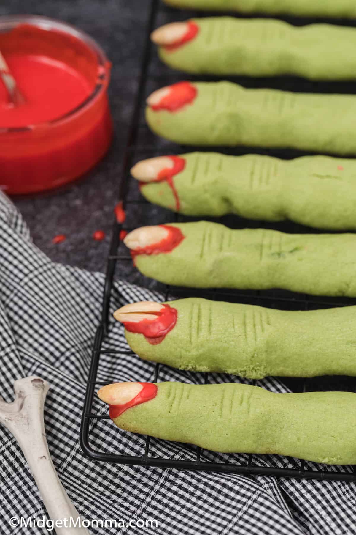 witch finger halloween cookies