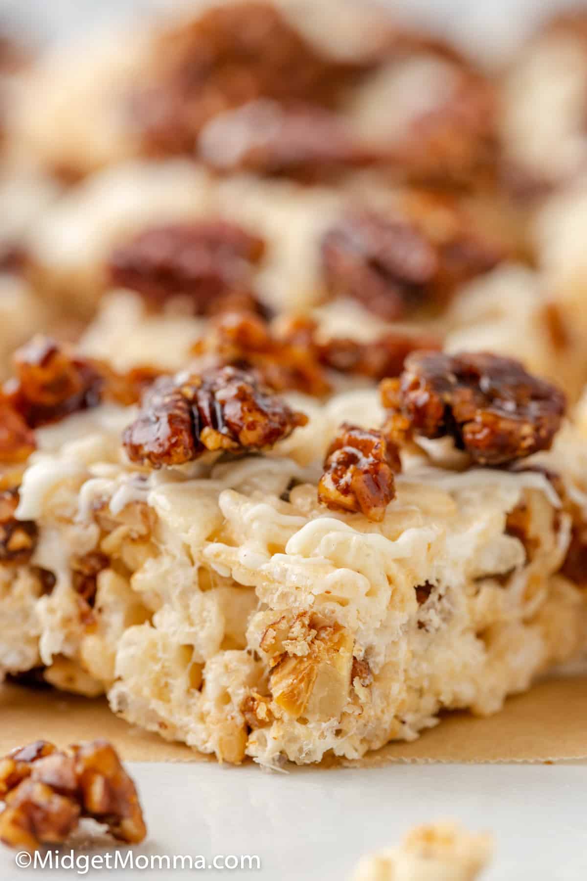 Candied Pecan Rice Krispie Treats Recipe