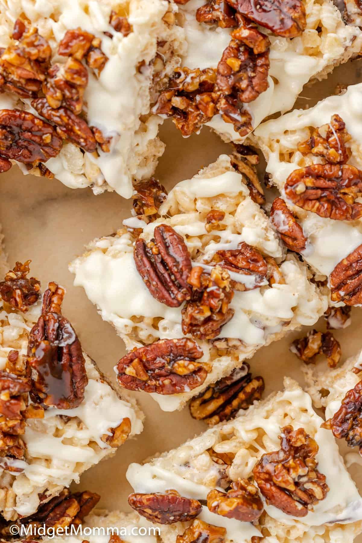 Candied Pecan Rice Krispie Treats Recipe