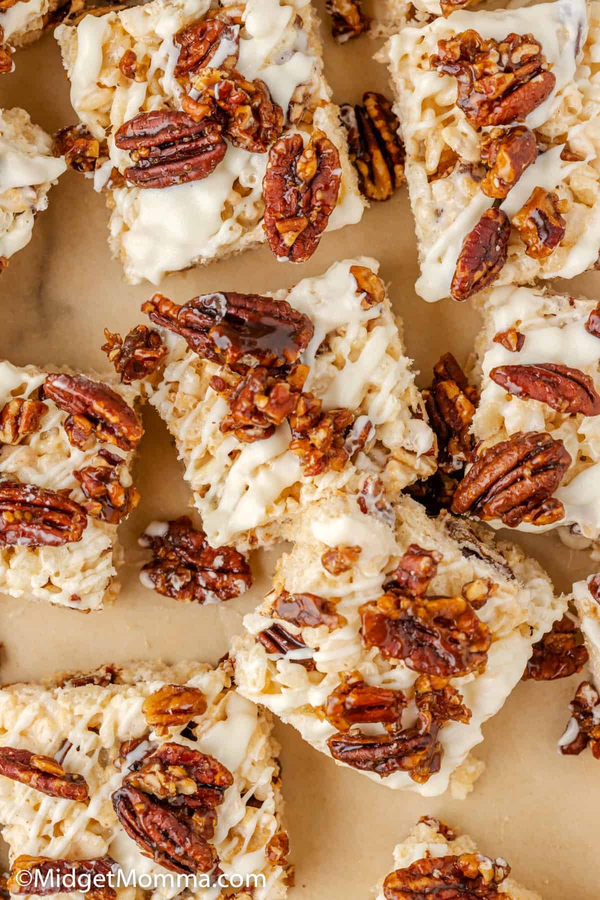 Candied Pecan Rice Krispie Treats Recipe