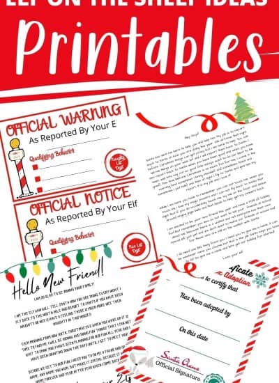 Elf on the shelf ideas printables.