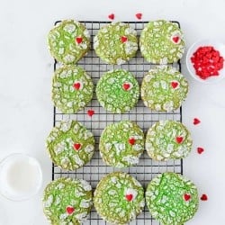 Grinch Cake Mix Cookies Recipe