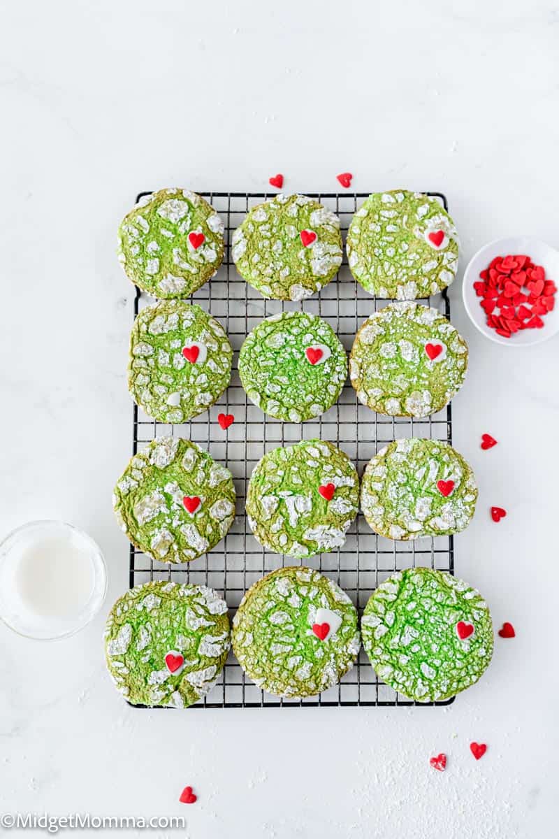 Grinch Cake Mix Cookies Recipe