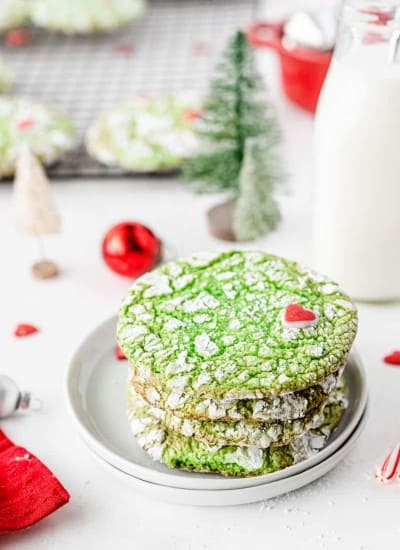 Grinch Cake Mix Cookies Recipe