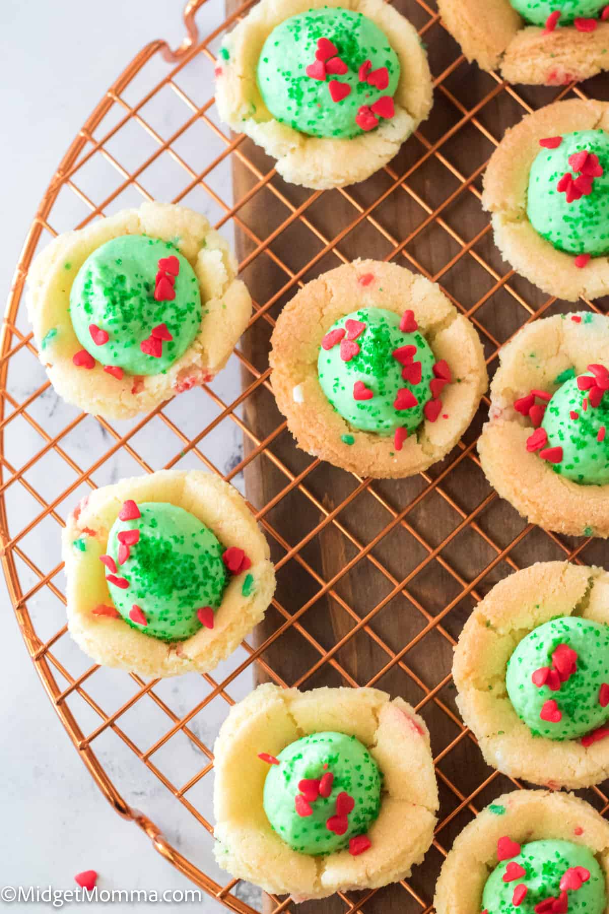 Grinch Sugar Cookie Cups