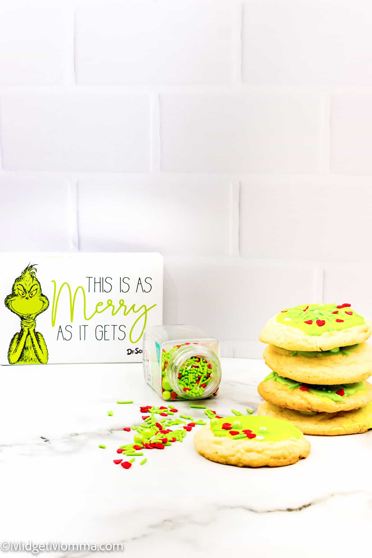 Grinch Cookies - Mama's On A Budget