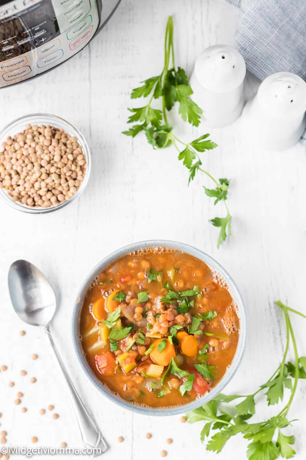 Instant Pot lentil soup recipe