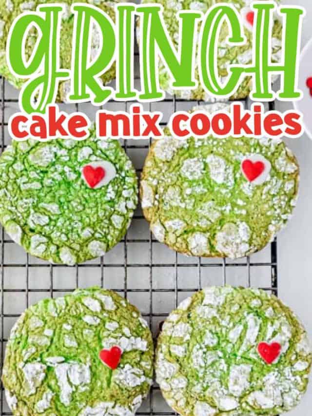 The Best Grinch Cake Mix Cookies Recipe