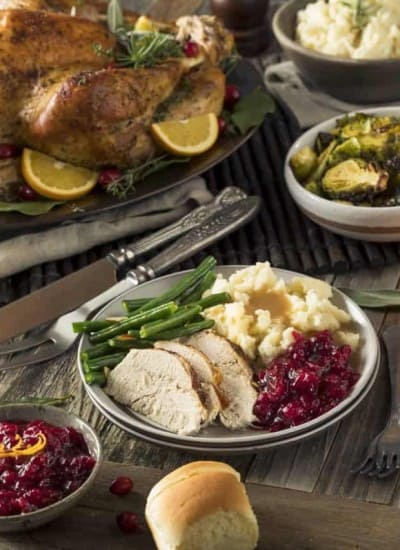 Homemade Thanksgiving Turkey Dinner