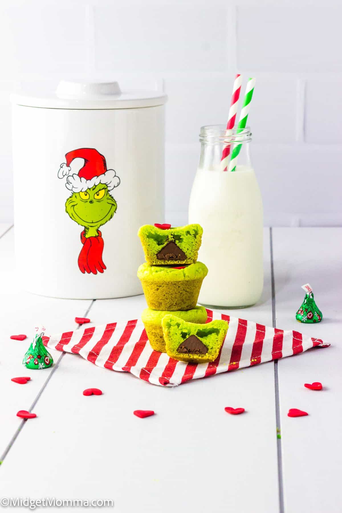 Grinch Kiss Cookies