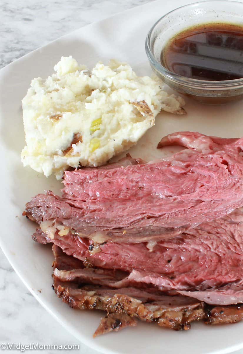 close up photo Oven Baked Prime Rib