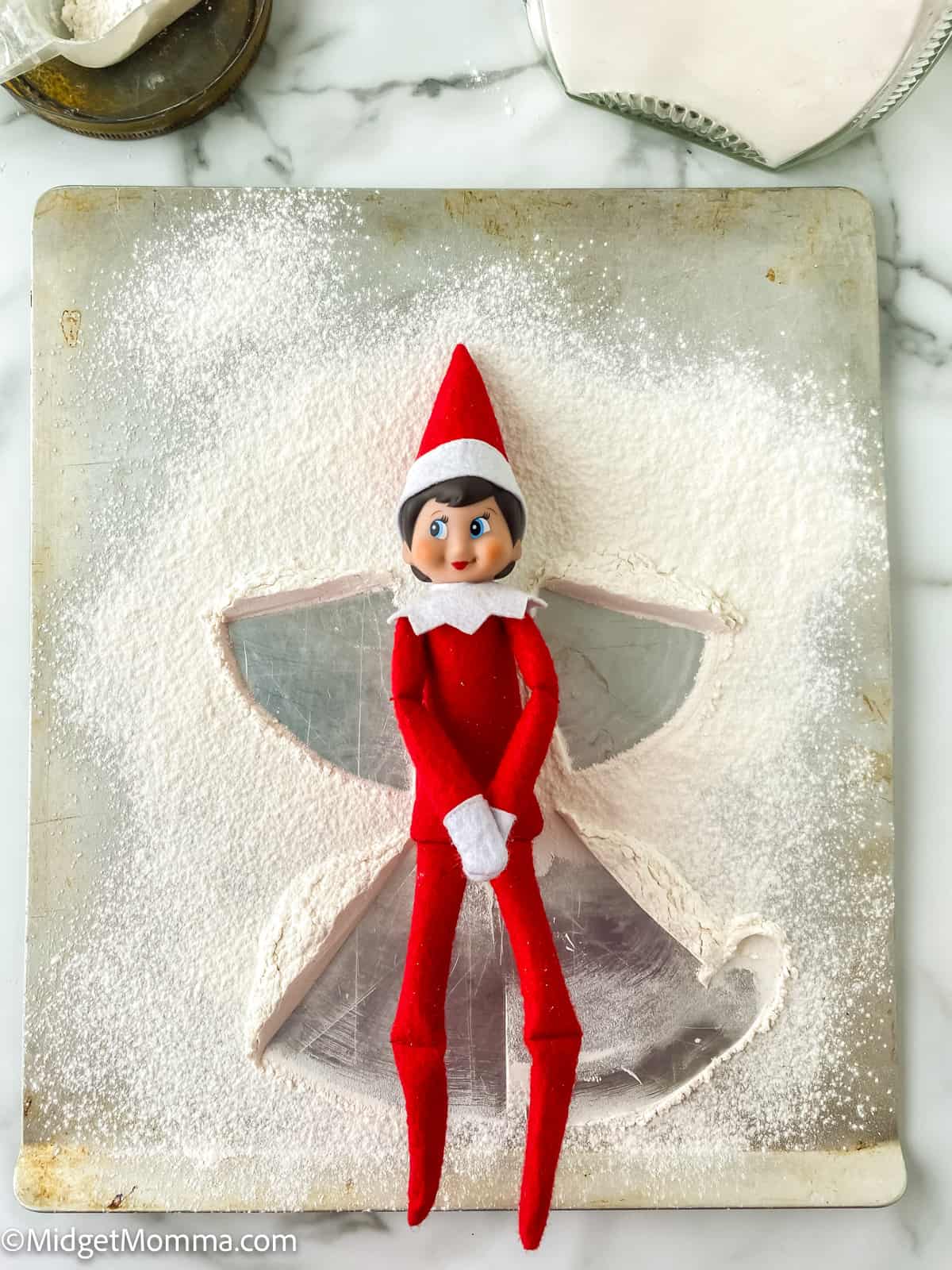 elf on the shelf flour angel