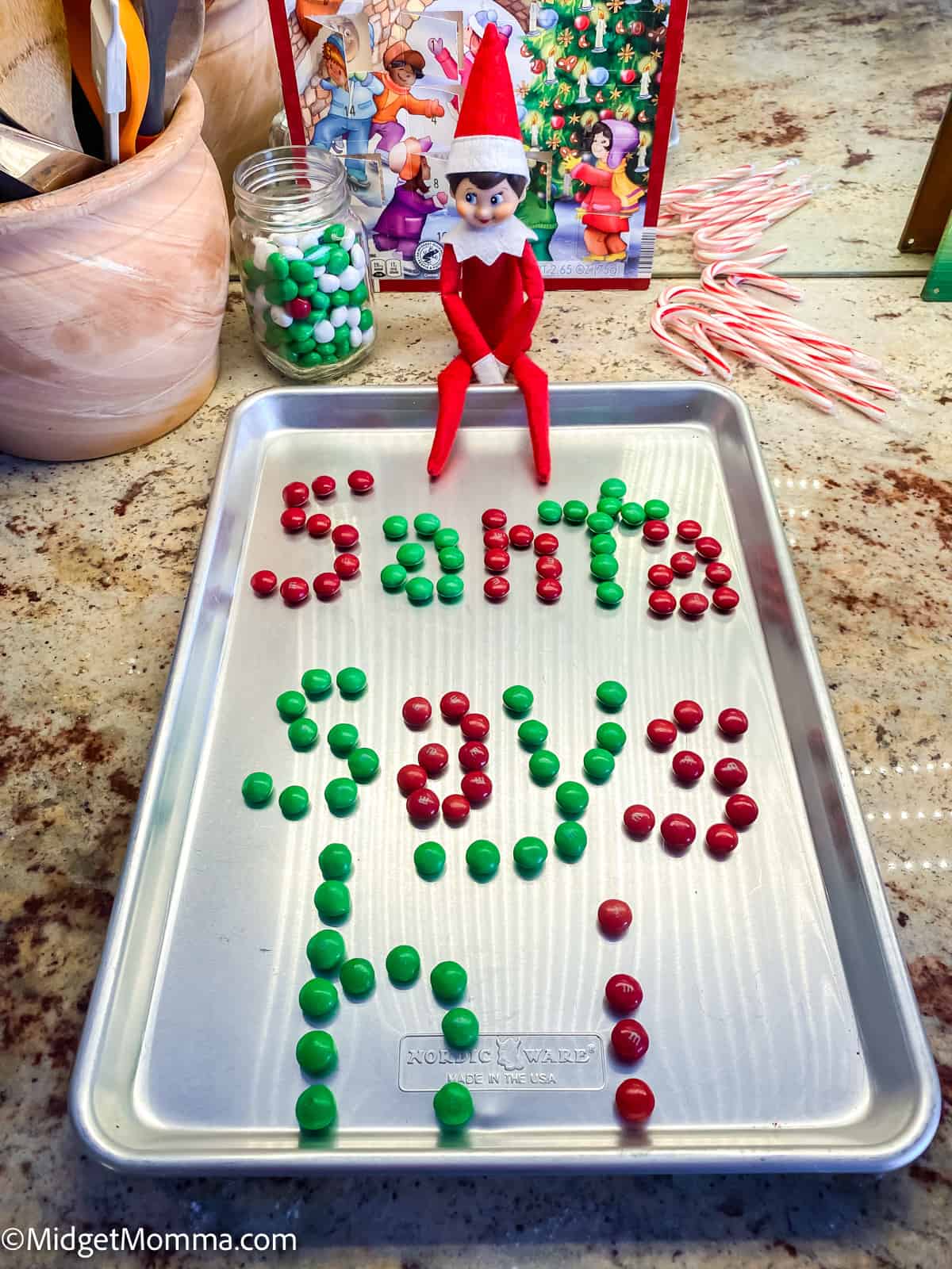 candy elf on the shelf messages