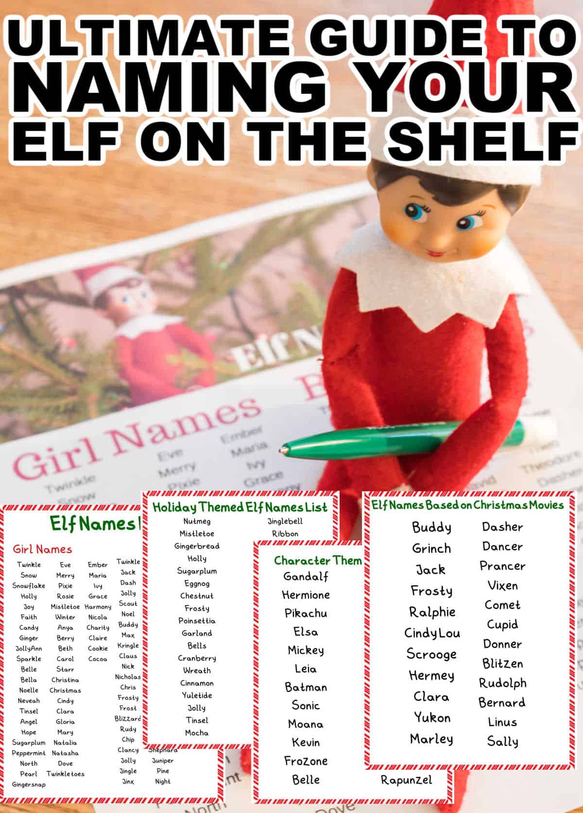 The ultimate guide to naming your elf on the shelf.