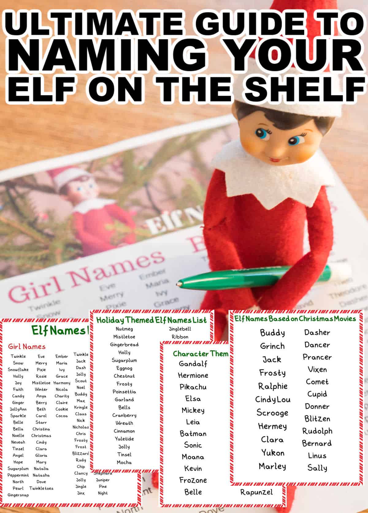 Elf on the Shelf Names - The Ultimate Guide to Naming your Elf!