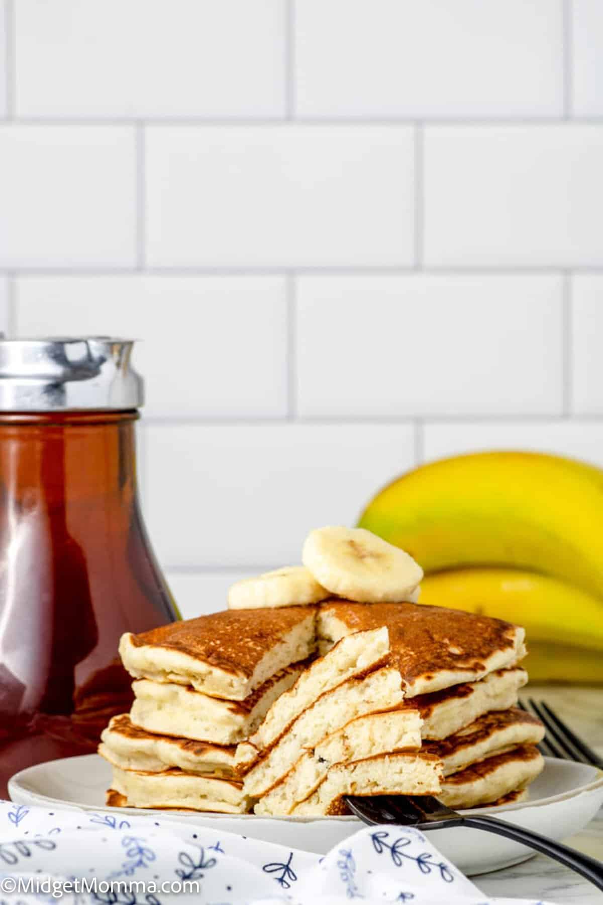 stack of Banana Pancakes