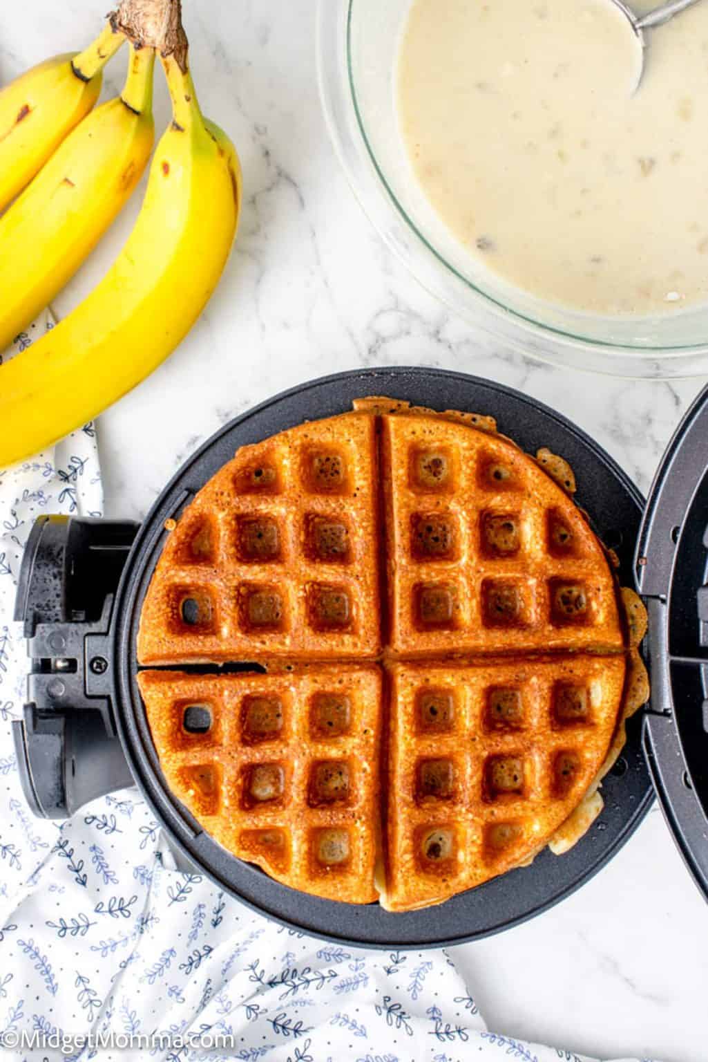Banana Waffles Recipe • MidgetMomma