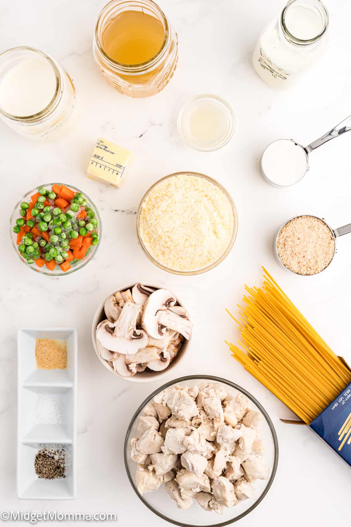 Chicken Tetrazzini ingredients