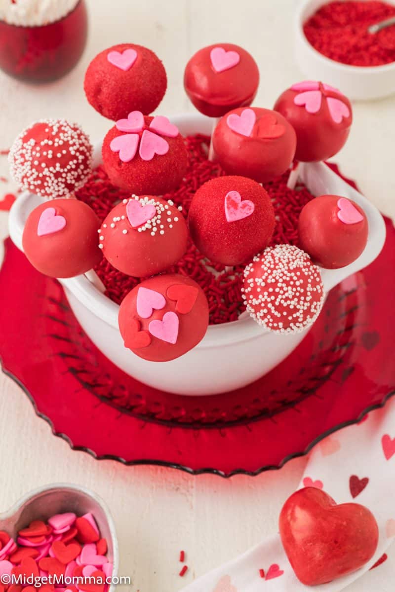 Valentine's Day Red Velvet Cake Pops