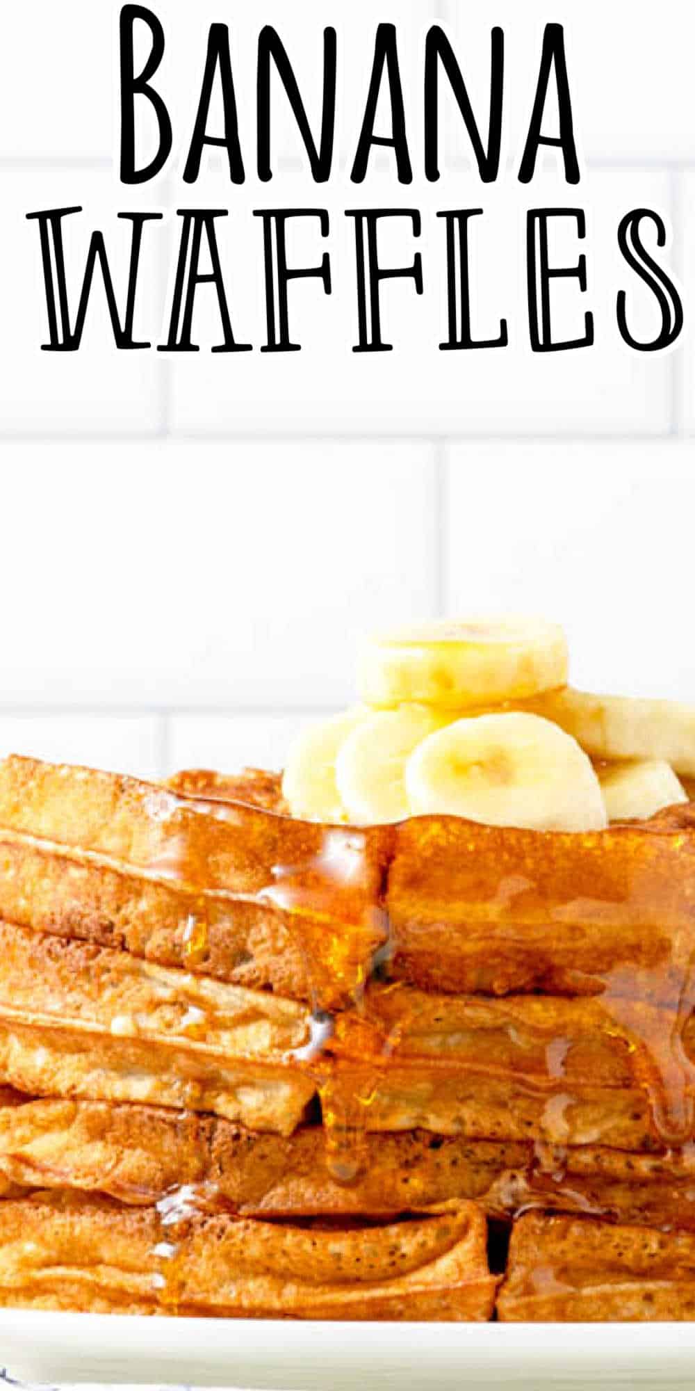 Banana Waffles Recipe • MidgetMomma