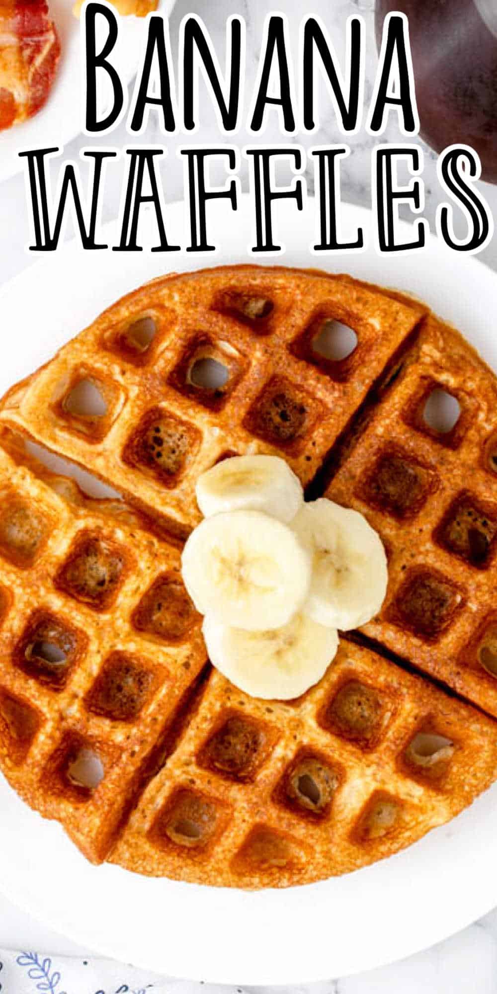 Banana Waffles Recipe • MidgetMomma