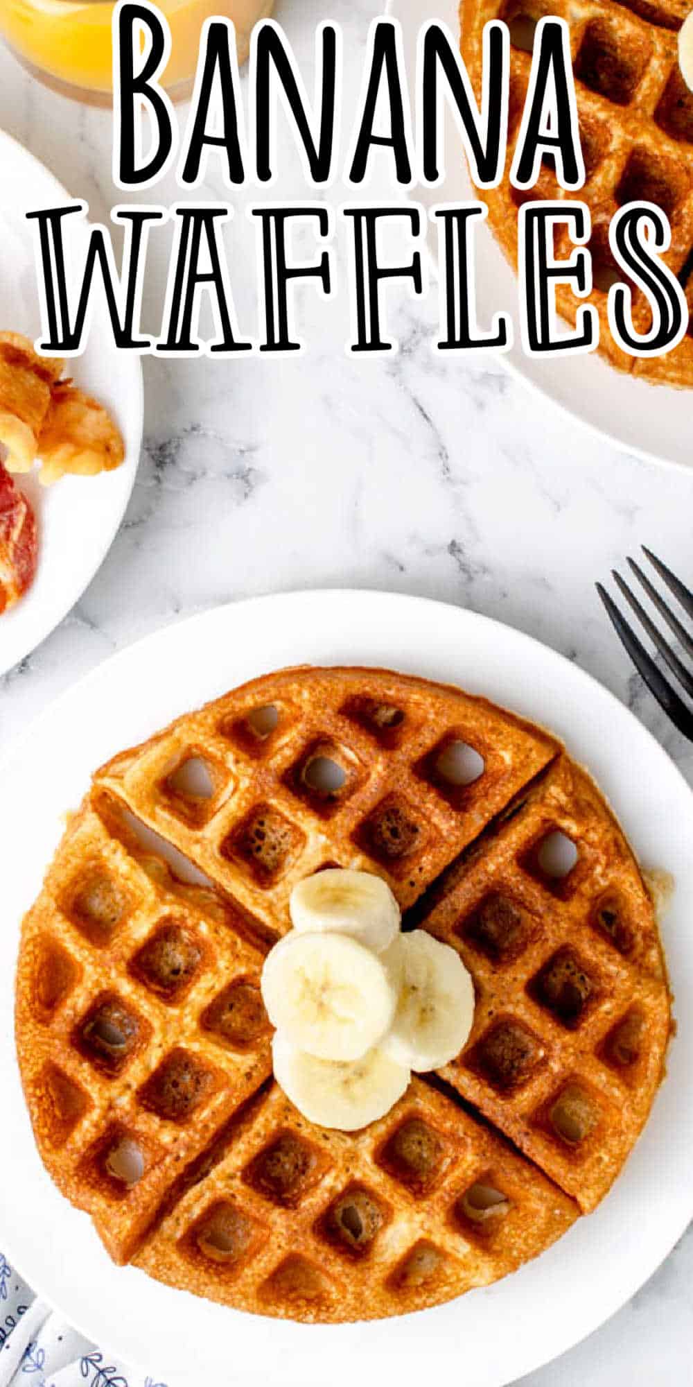 Banana Waffles Recipe • MidgetMomma