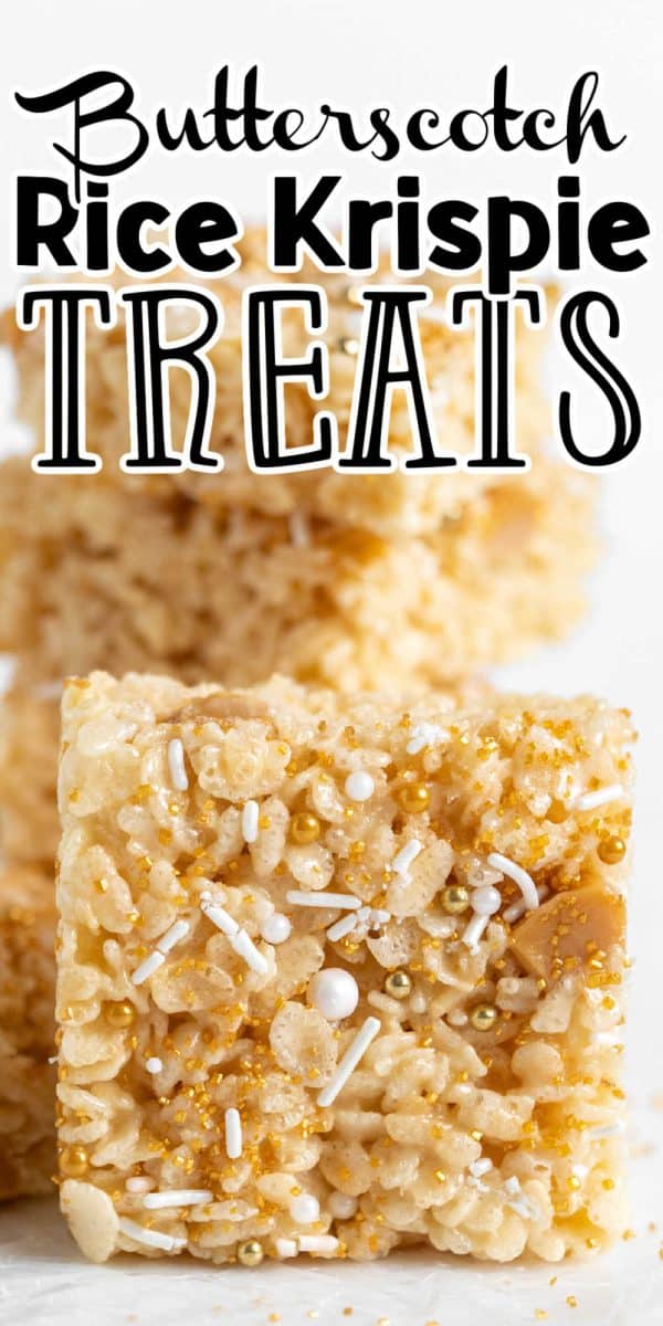 Butterscotch Rice Krispie Treats Recipe