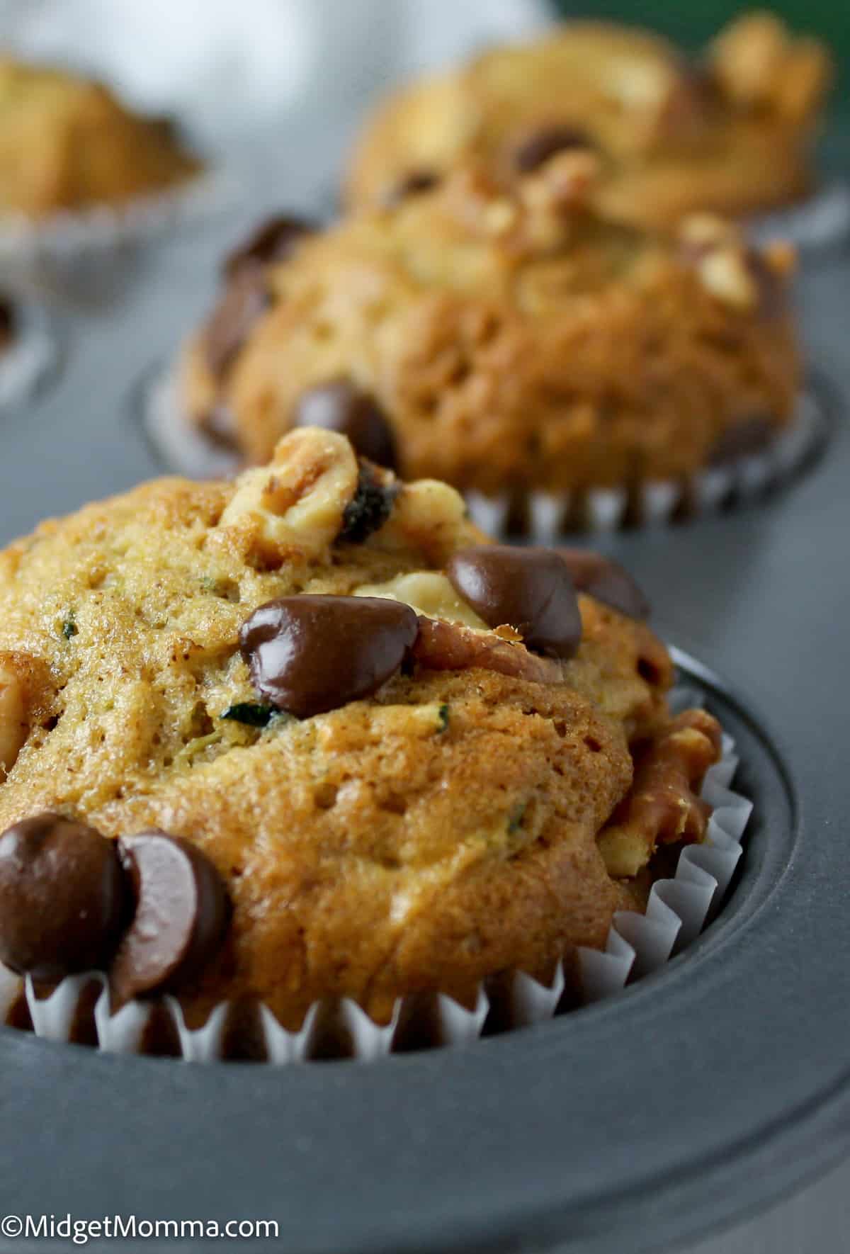 Chocolate Chip Zucchini muffins recipe