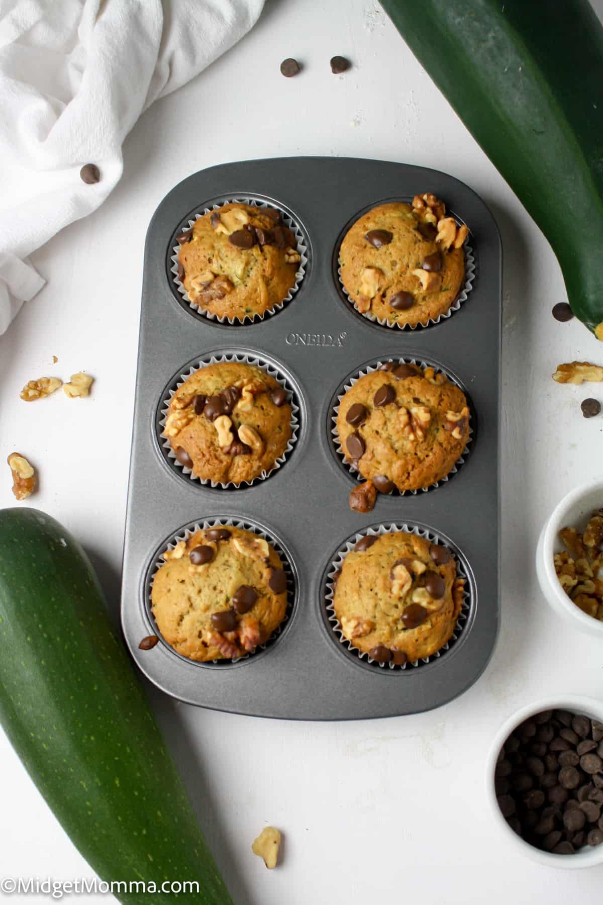 Chocolate Chip Zucchini muffins recipe