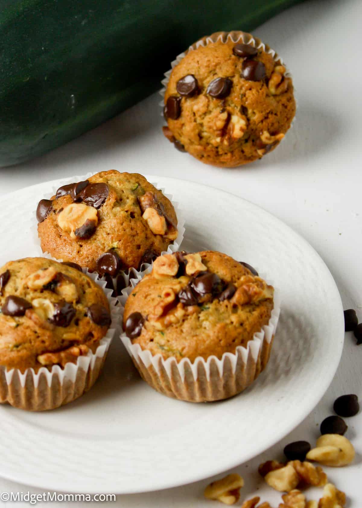 Chocolate Chip Zucchini muffins recipe