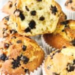 easy chocolate chip muffins