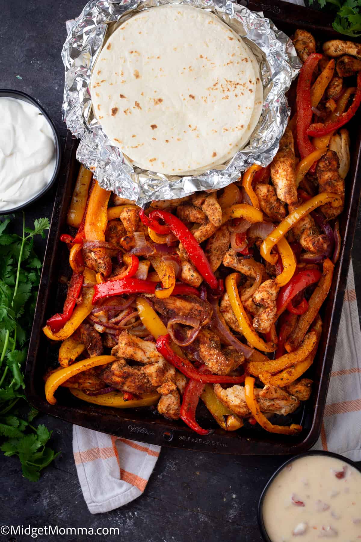 Sheet pan chicken Fajitas