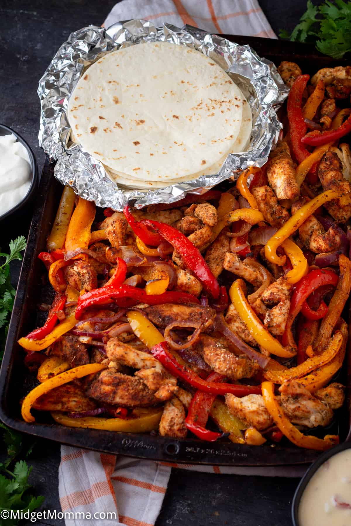 Sheet pan chicken Fajitas