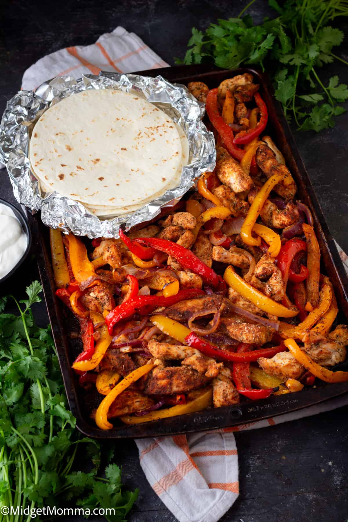 Sheet pan chicken Fajitas