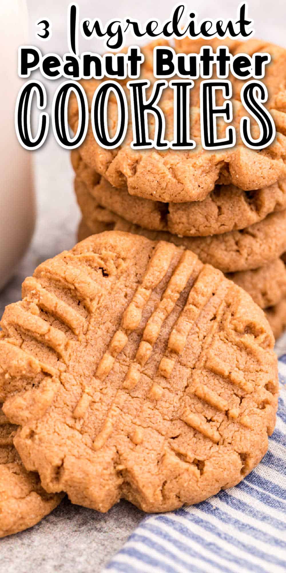 Easy Peanut Butter Cookies Recipe (Only 3 Ingredients) • MidgetMomma