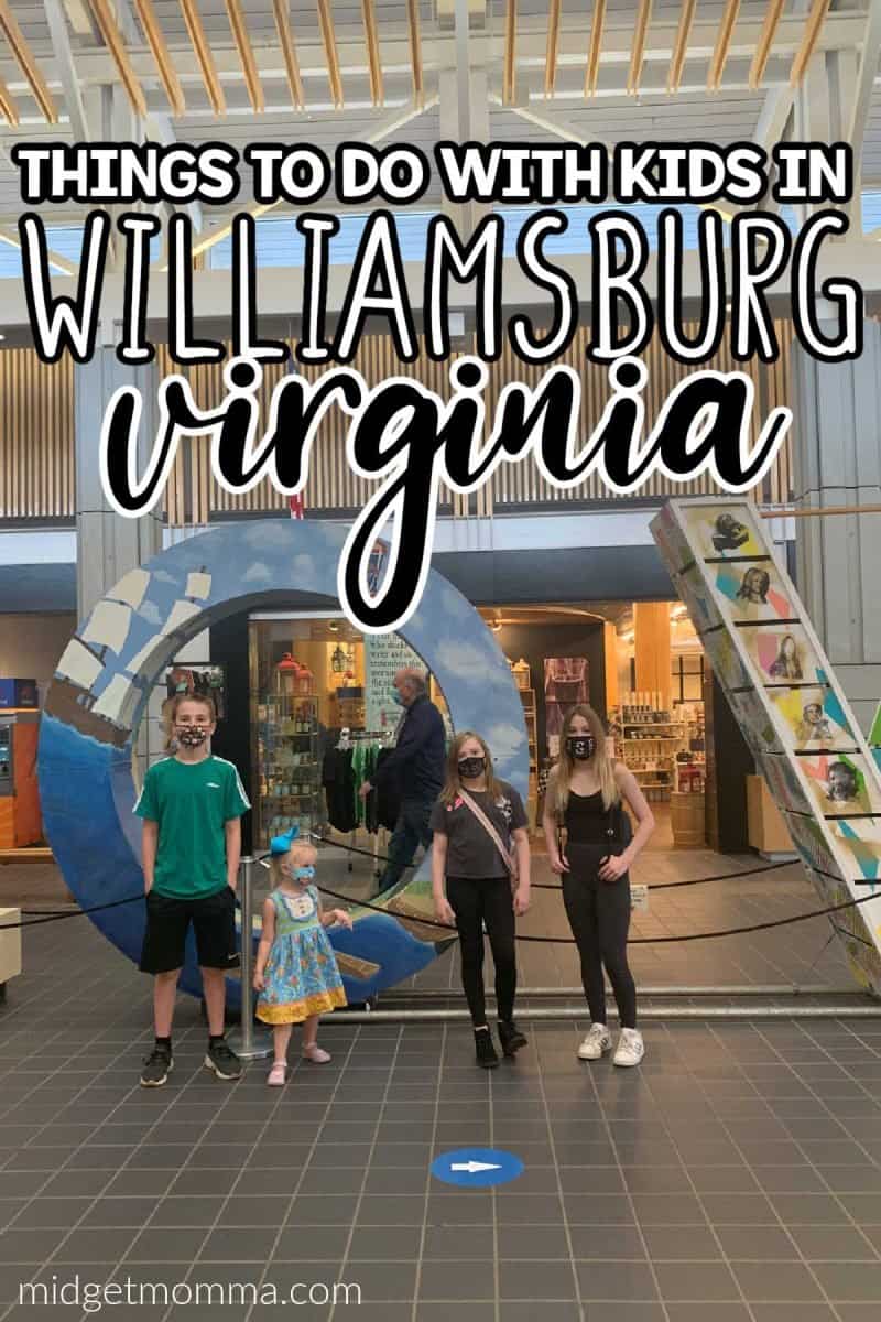 things to do with kids in Williamsburg virginia