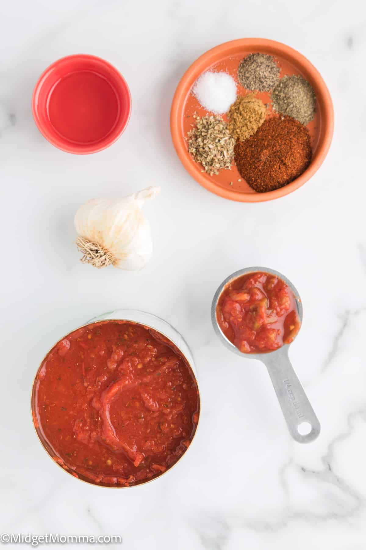 Authentic Homemade Red Enchilada Sauce ingredients