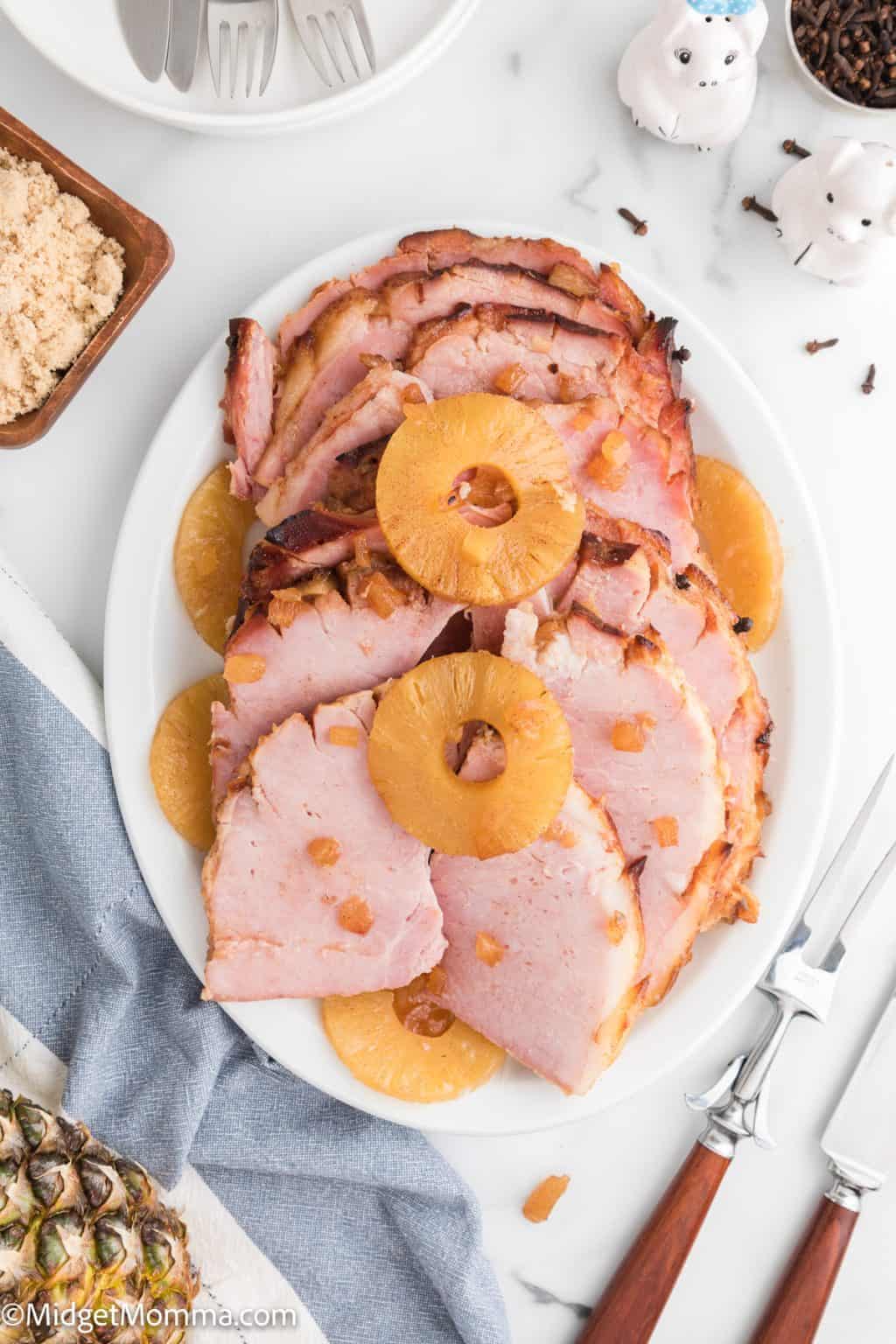 Baked Ham with Pineapple and Brown Sugar Glaze Recipe