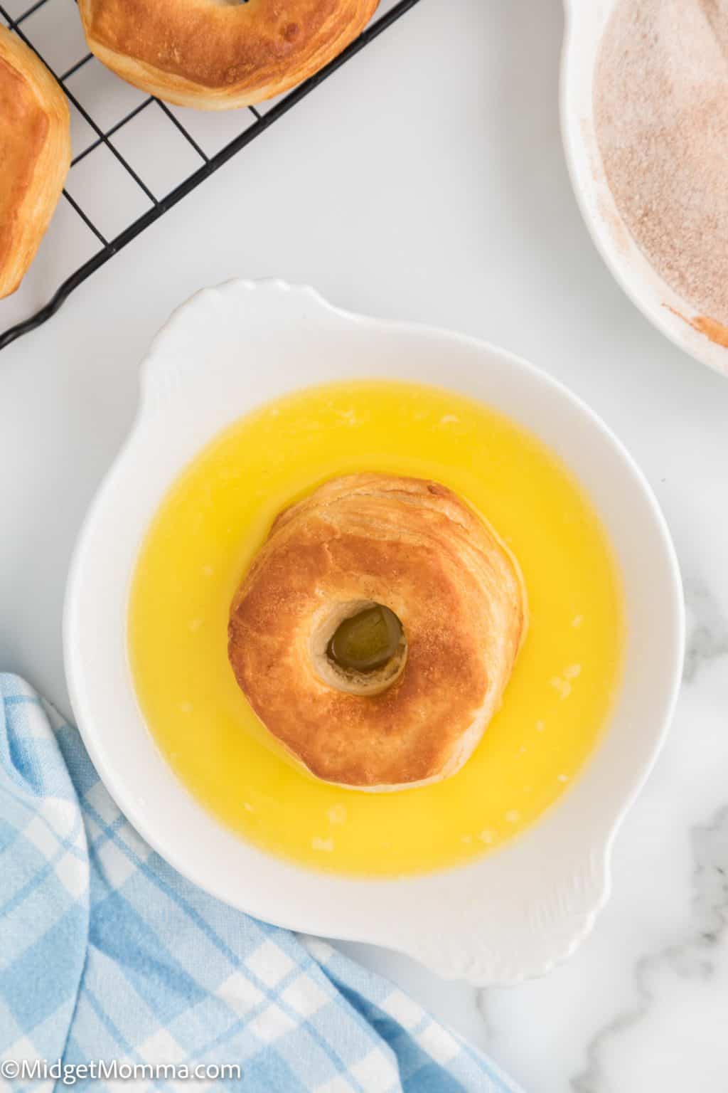 Cinnamon Sugar Air Fryer Donuts Recipe (Made with Canned biscuits)