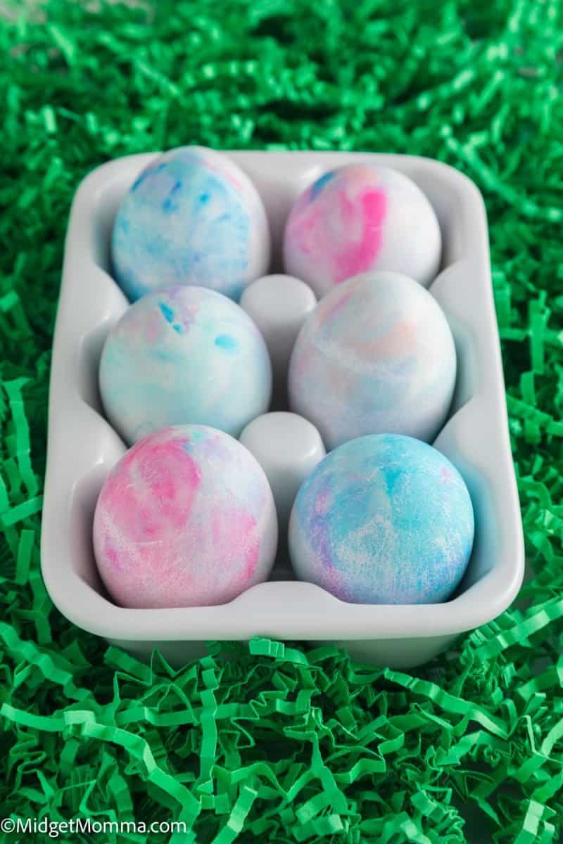 Cool Whip Dyed Easter Eggs