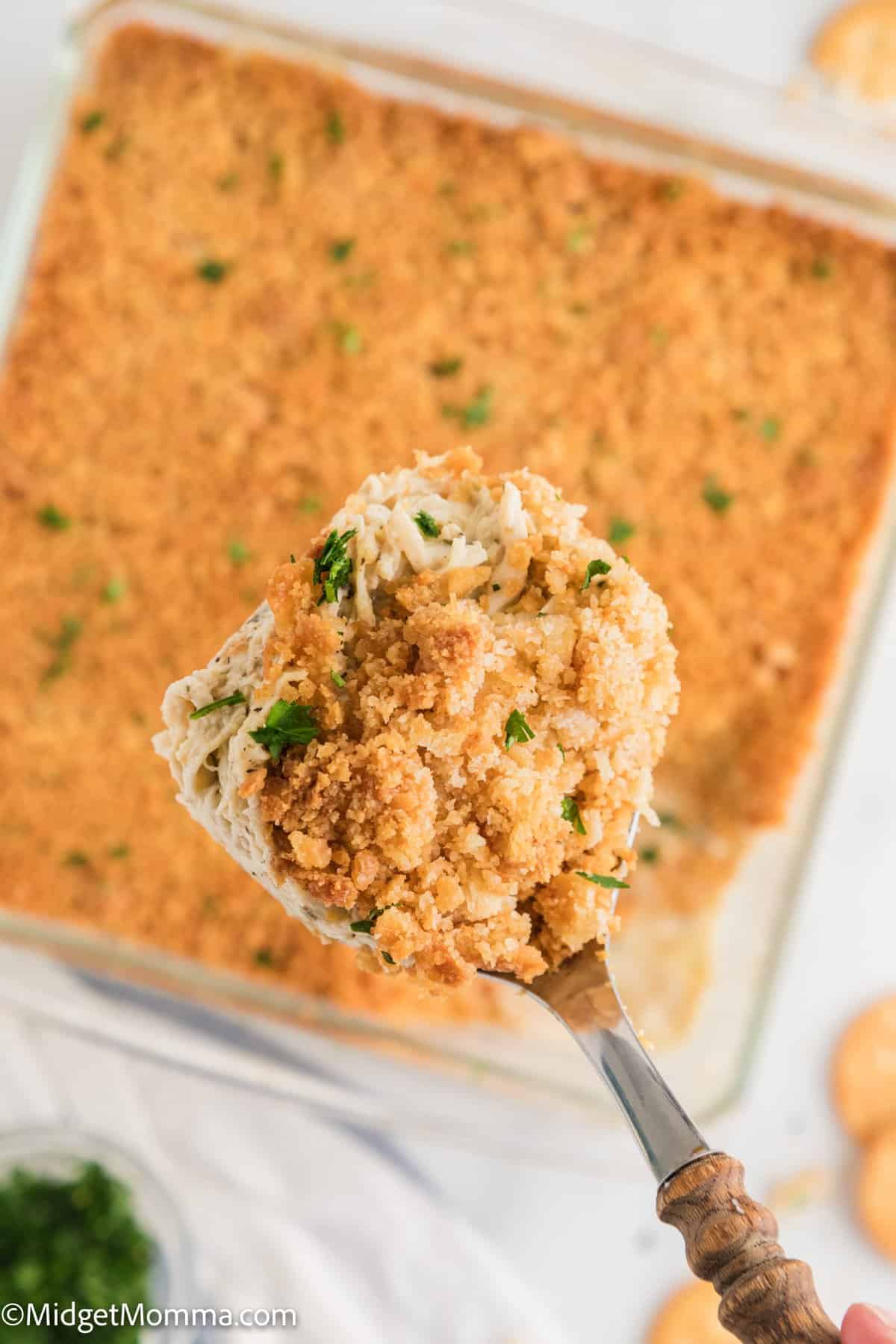 Spoonful of  Ritz Cracker Chicken Casserole 