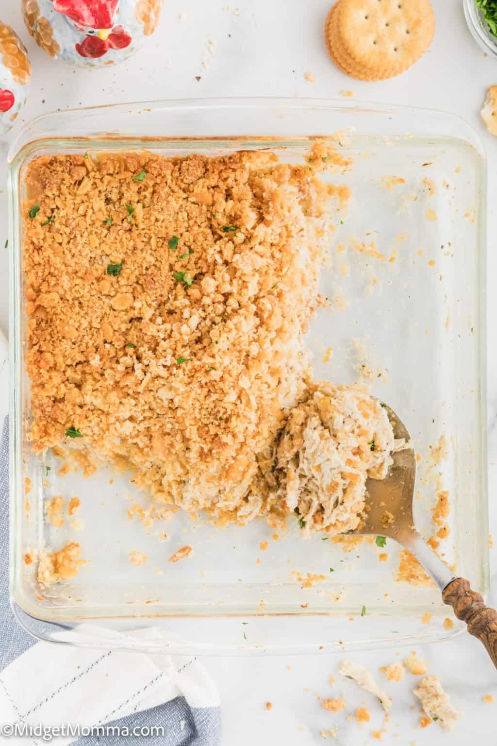 Creamy Ritz Cracker Chicken Casserole • MidgetMomma