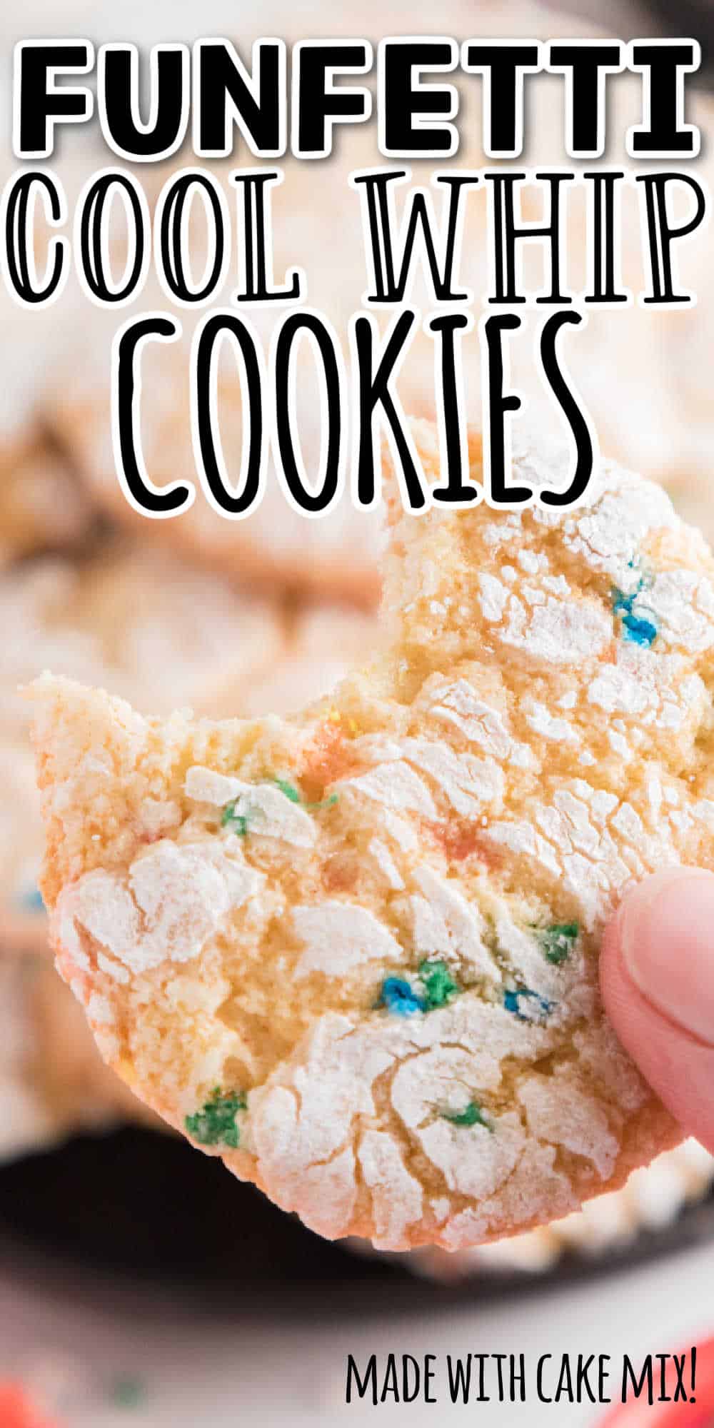 Funfetti Cool Whip Cookies (Made with Cake Mix) • MidgetMomma