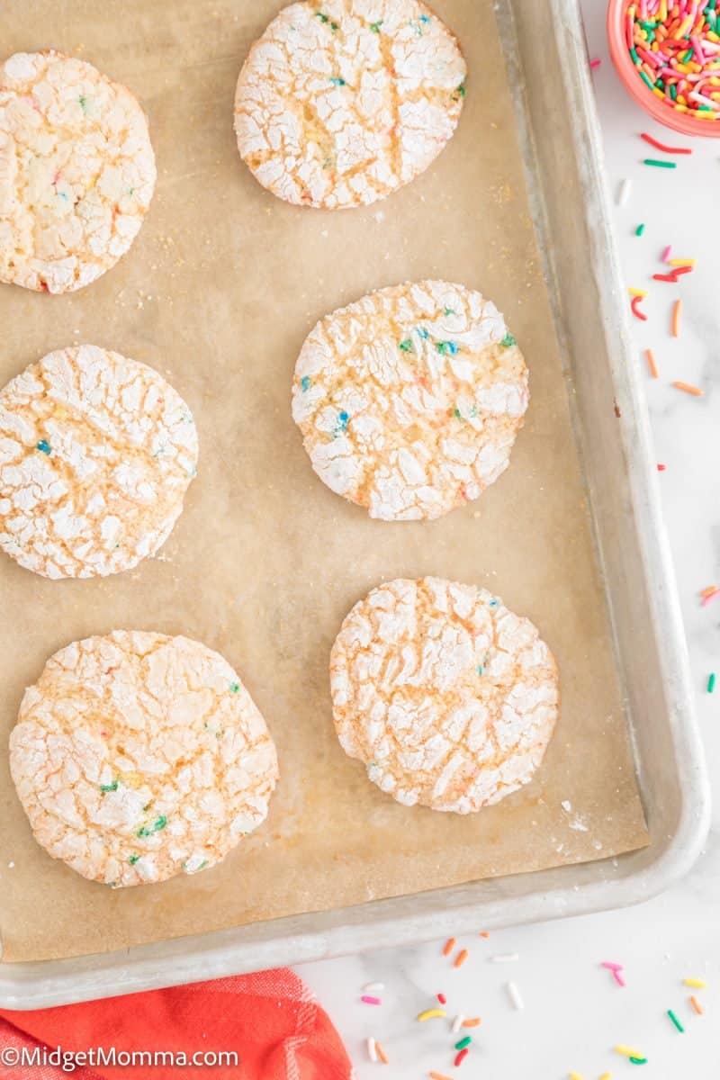 Funfetti Cool Whip Cookies (Made with Cake Mix) • MidgetMomma