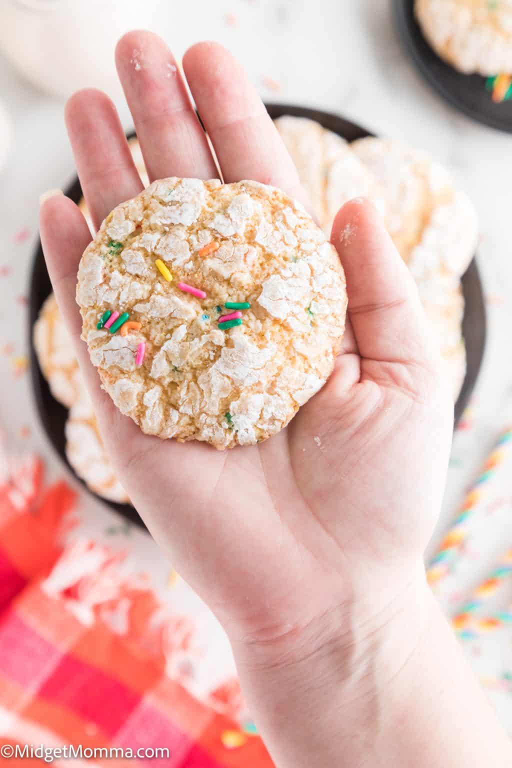 Funfetti Cool Whip Cookies (Made with Cake Mix) • MidgetMomma