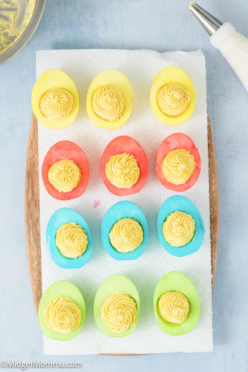 Pastel Colored Easter Deviled Eggs Recipe (Perfect for Easter!)
