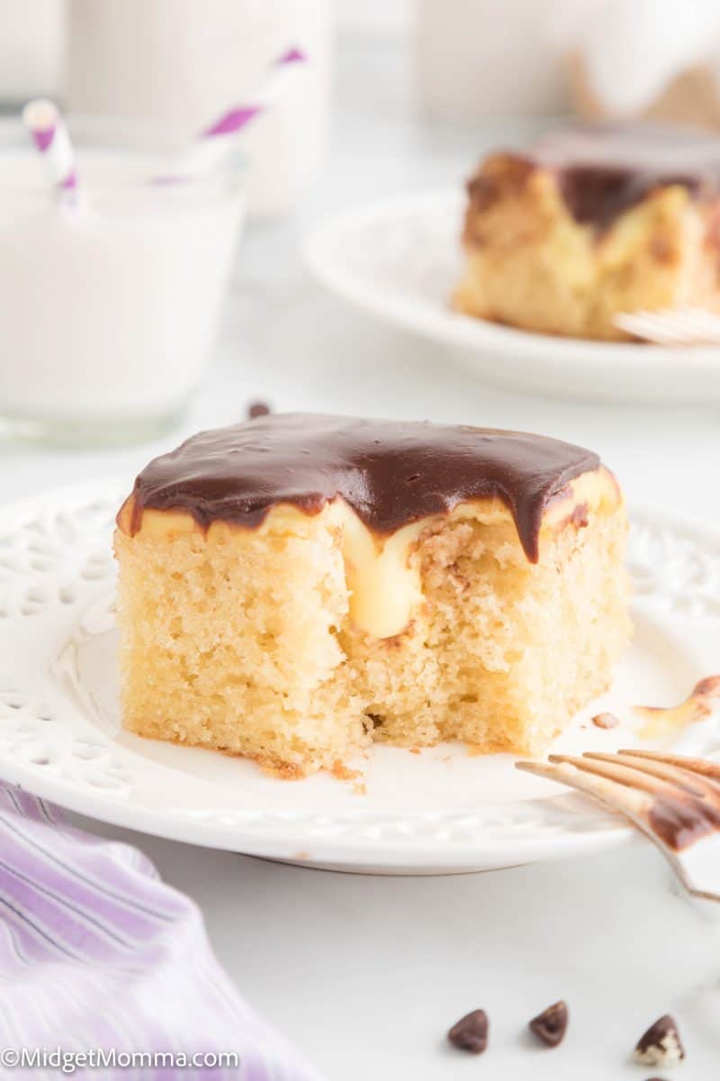 Boston Cream Pie Poke Cake